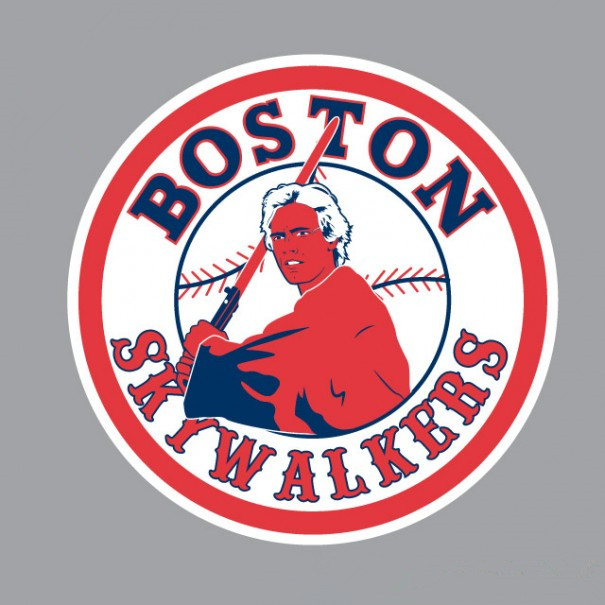 Boston Red Sox Star Wars Logo iron on transfers